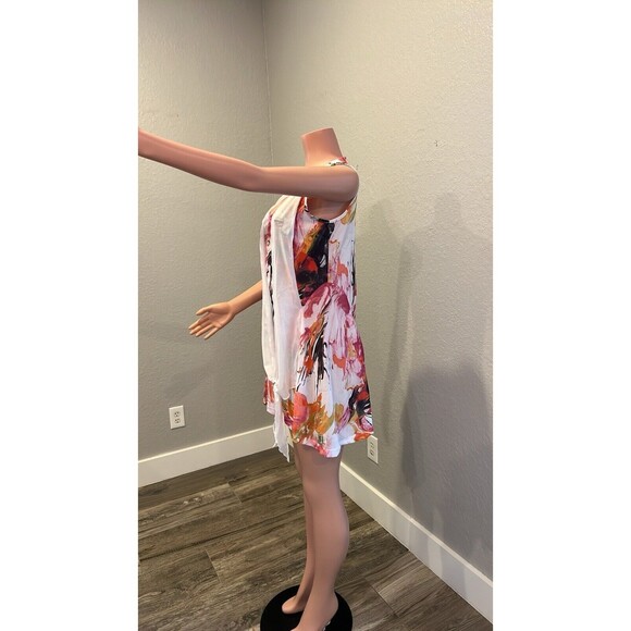 Dolcezza Colorful Art-to-Wear Top Wrap comfy short sleeve no size see pics #107 - Picture 5 of 8